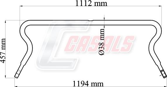 Casals E1103 - Стабілізатор, ходова частина autocars.com.ua