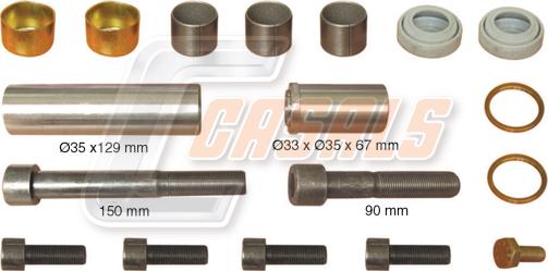 Casals MD431 - Ремкомплект, гальмівний супорт autocars.com.ua