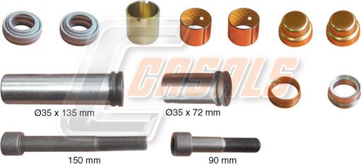Casals MD568 - Ремкомплект, гальмівний супорт autocars.com.ua