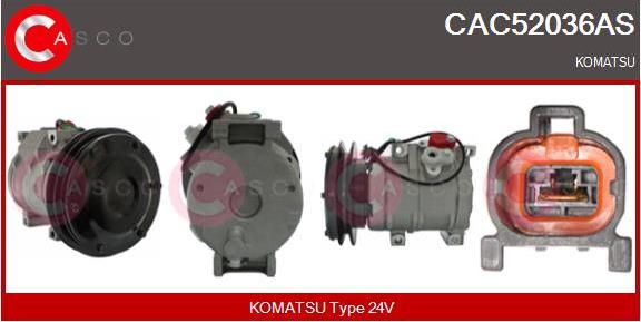 Casco CAC52036AS - Компресор, кондиціонер autocars.com.ua