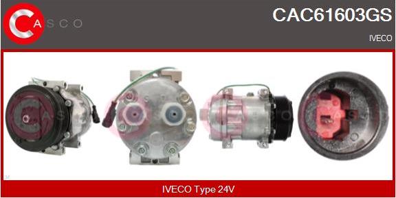 Casco CAC61603GS - Компресор, кондиціонер autocars.com.ua