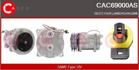 Casco CAC69000AS - Компресор, кондиціонер autocars.com.ua