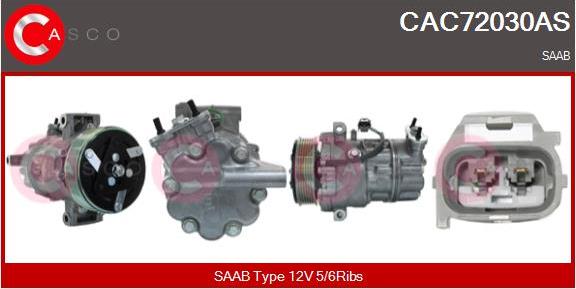 Casco CAC72030AS - Компресор, кондиціонер autocars.com.ua