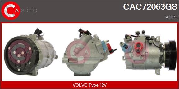 Casco CAC72063GS - Компрессор кондиционера avtokuzovplus.com.ua