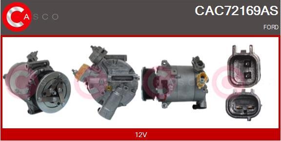 Casco CAC72169AS - Компресор, кондиціонер autocars.com.ua