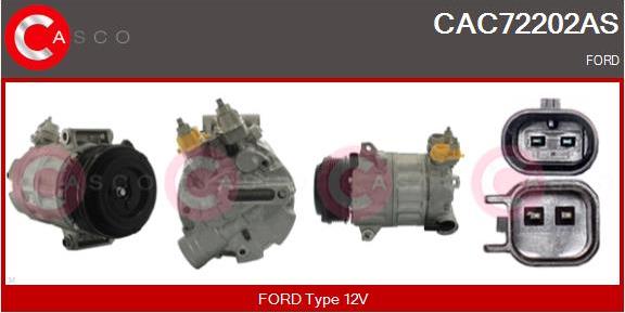 Casco CAC72202AS - Компрессор кондиционера avtokuzovplus.com.ua