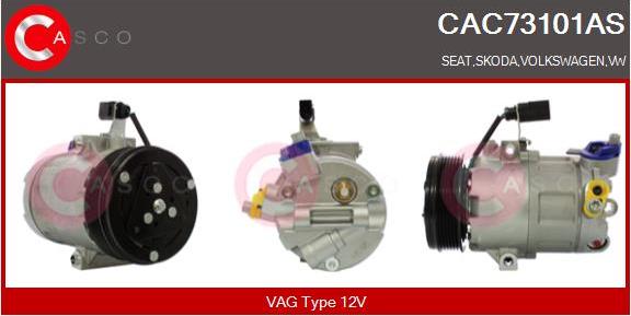 Casco CAC73101AS - Компрессор кондиционера avtokuzovplus.com.ua