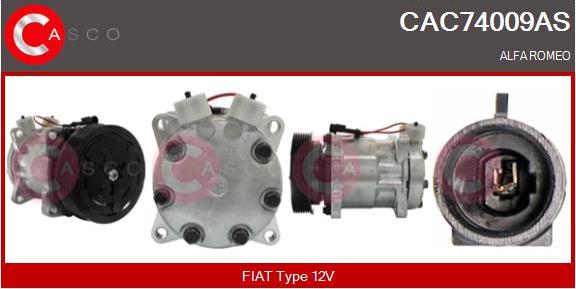 Casco CAC74009AS - Компрессор кондиционера avtokuzovplus.com.ua