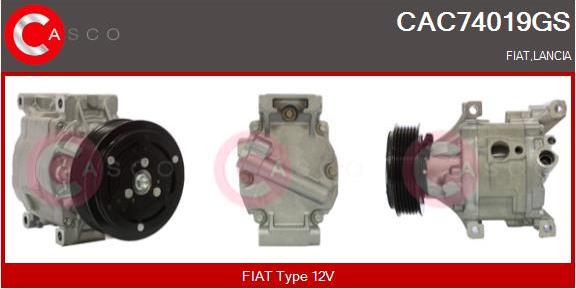 Casco CAC74019GS - Компрессор кондиционера avtokuzovplus.com.ua