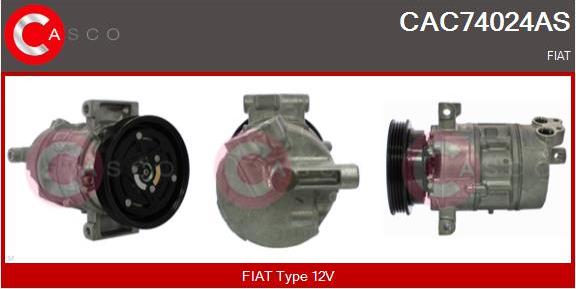 Casco CAC74024AS - Компресор, кондиціонер autocars.com.ua