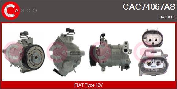 Casco CAC74067AS - Компресор, кондиціонер autocars.com.ua