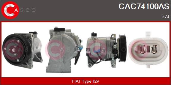 Casco CAC74100AS - Компресор, кондиціонер autocars.com.ua