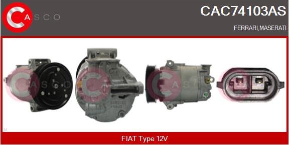 Casco CAC74103AS - Компресор, кондиціонер autocars.com.ua