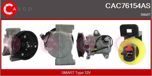 Casco CAC76154AS - Компресор, кондиціонер autocars.com.ua