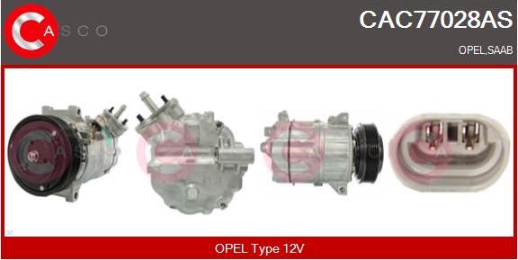 Casco CAC77028AS - Компрессор кондиционера autodnr.net