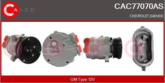 Casco CAC77070AS - Компрессор кондиционера avtokuzovplus.com.ua