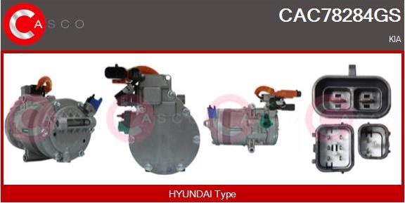 Casco CAC78284GS - Компресор, кондиціонер autocars.com.ua