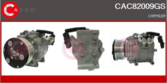 Casco CAC82009GS - Компресор, кондиціонер autocars.com.ua
