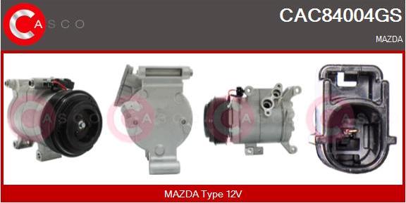 Casco CAC84004GS - Компресор, кондиціонер autocars.com.ua