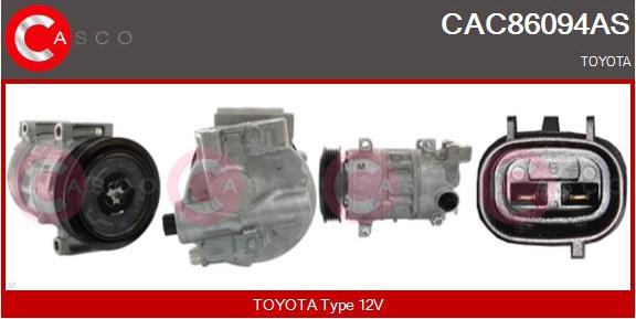 Casco CAC86094AS - Компресор, кондиціонер autocars.com.ua