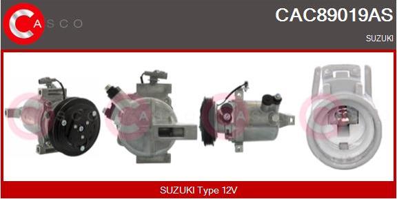 Casco CAC89019AS - Компресор, кондиціонер autocars.com.ua
