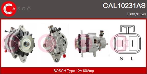 Casco CAL10231AS - Генератор avtokuzovplus.com.ua