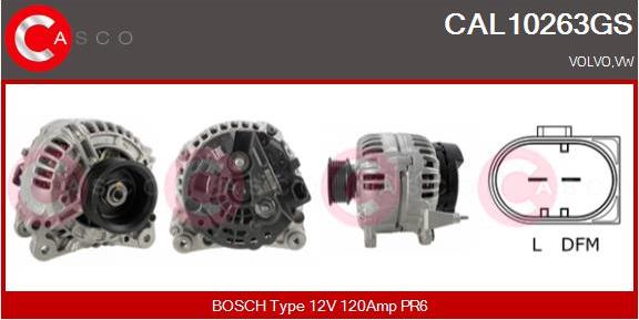 Casco CAL10263GS - Генератор autocars.com.ua