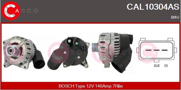 Casco CAL10304AS - Генератор autocars.com.ua