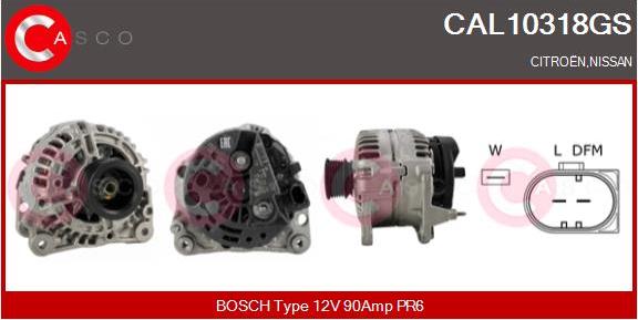 Casco CAL10318GS - Генератор avtokuzovplus.com.ua