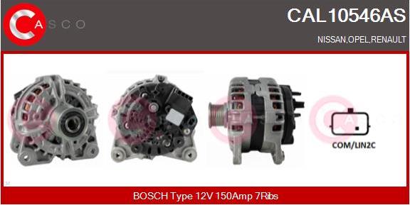 Casco CAL10546AS - Генератор autocars.com.ua