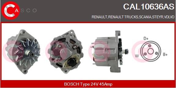 Casco CAL10636AS - Генератор autocars.com.ua