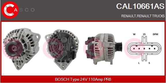 Casco CAL10661AS - Генератор avtokuzovplus.com.ua