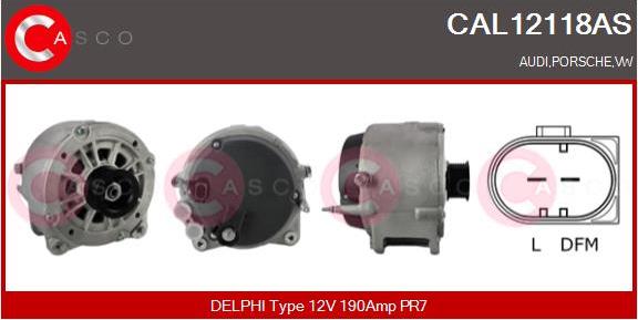 Casco CAL12118AS - Генератор autocars.com.ua