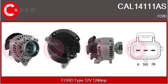 Casco CAL14111AS - Генератор autocars.com.ua