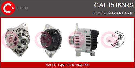 Casco CAL15163RS - Генератор autocars.com.ua