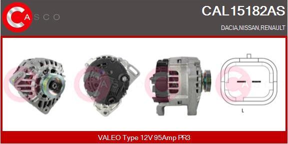 Casco CAL15182AS - Генератор autocars.com.ua