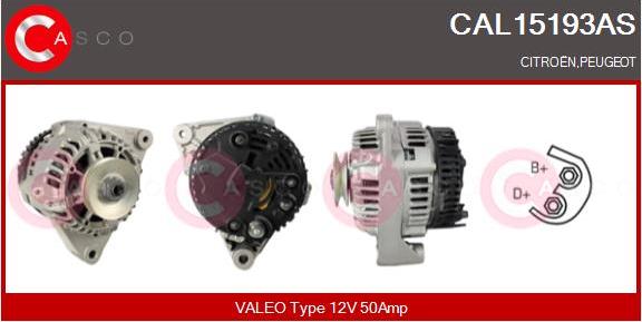 Casco CAL15193AS - Генератор autocars.com.ua