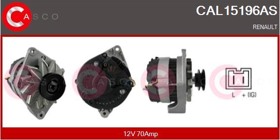 Casco CAL15196AS - Генератор avtokuzovplus.com.ua