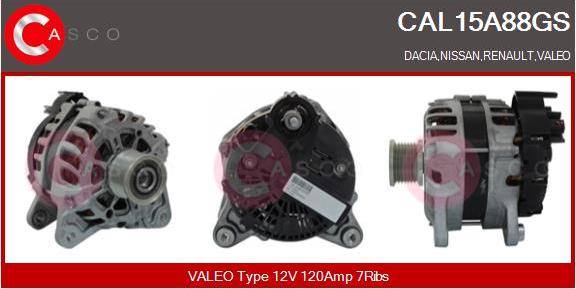 Casco CAL15A88GS - Генератор autocars.com.ua