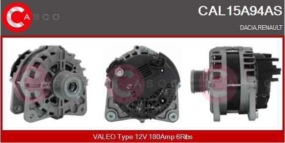 Casco CAL15A94AS - Генератор autodnr.net