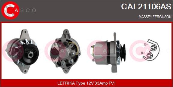 Casco CAL21106AS - Генератор autocars.com.ua