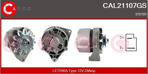 Casco CAL21107GS - Генератор avtokuzovplus.com.ua