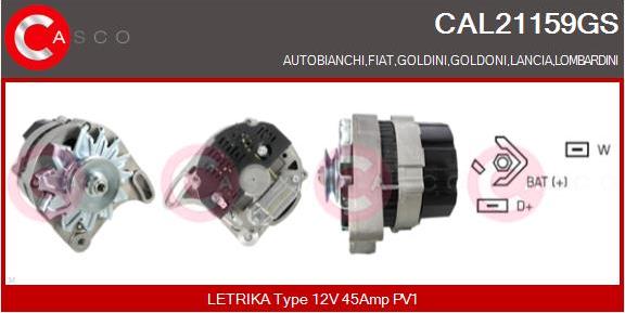 Casco CAL21159GS - Генератор autocars.com.ua