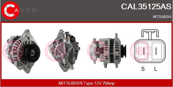 Casco CAL35125AS - Генератор avtokuzovplus.com.ua