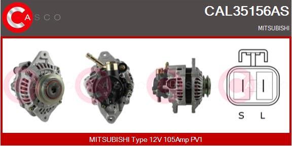 Casco CAL35156AS - Генератор avtokuzovplus.com.ua