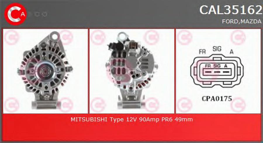 Casco CAL35162 - Генератор autodnr.net