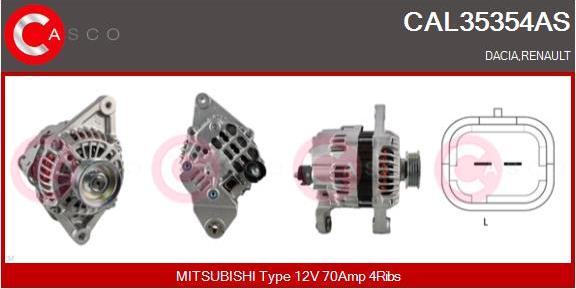 Casco CAL35354AS - Генератор autodnr.net