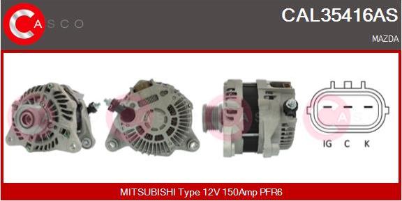 Casco CAL35416AS - Генератор autocars.com.ua