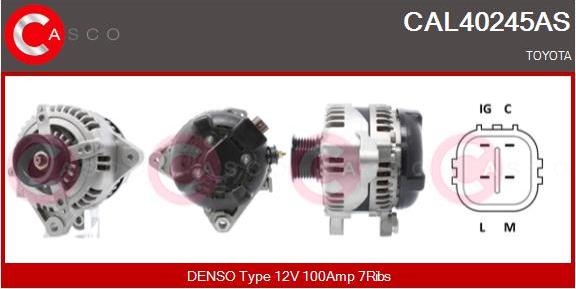 Casco CAL40245AS - Генератор avtokuzovplus.com.ua