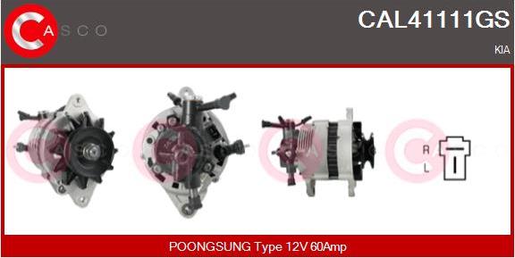 Casco CAL41111GS - Генератор avtokuzovplus.com.ua